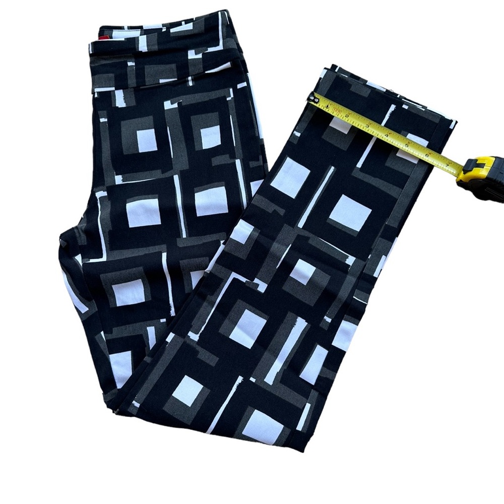 KRAZY LARRY black, gray & white squares pant, size 2, EUC - Picture 4 of 8